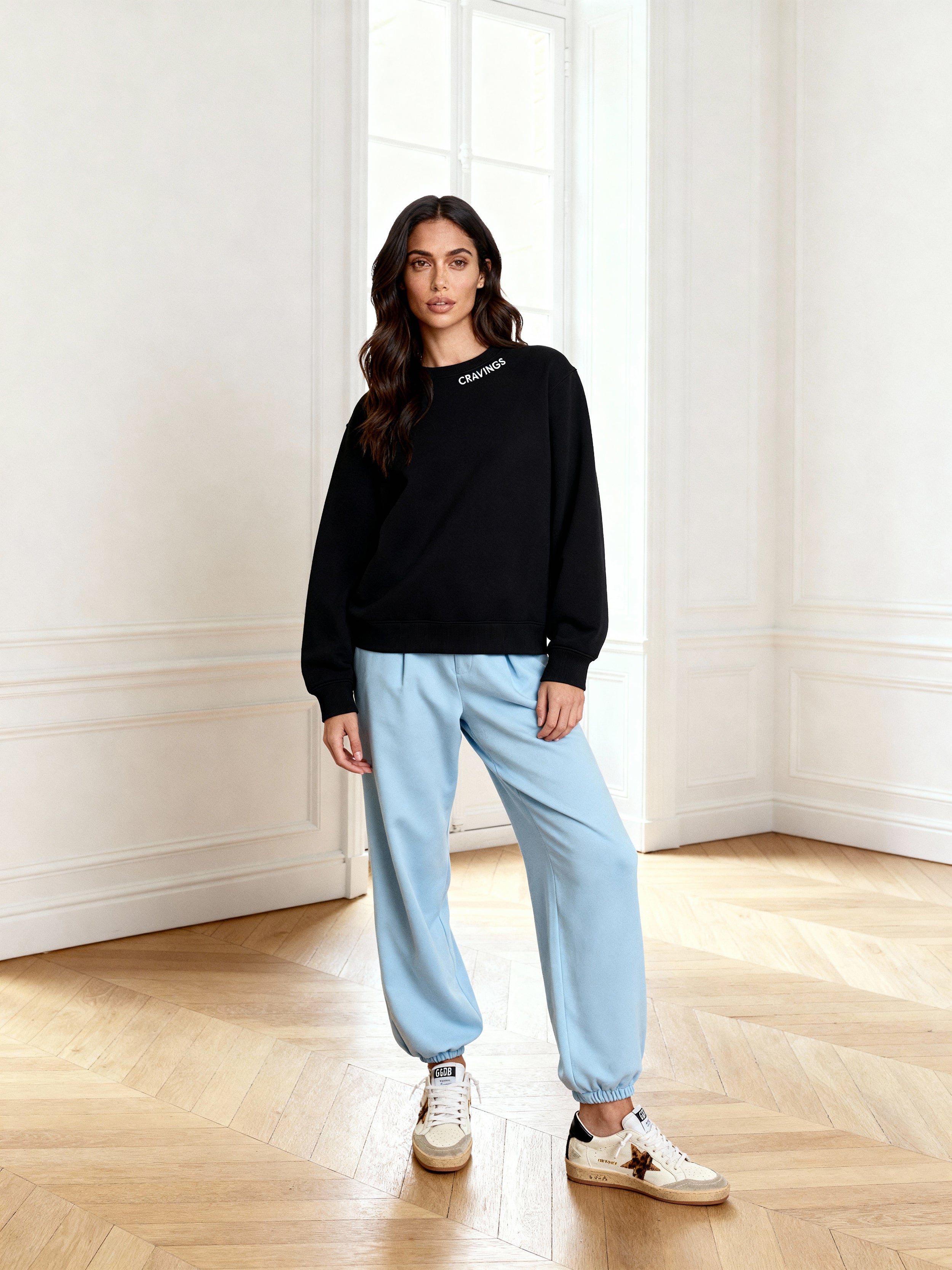 Neck Logo Crew Sweatshirt