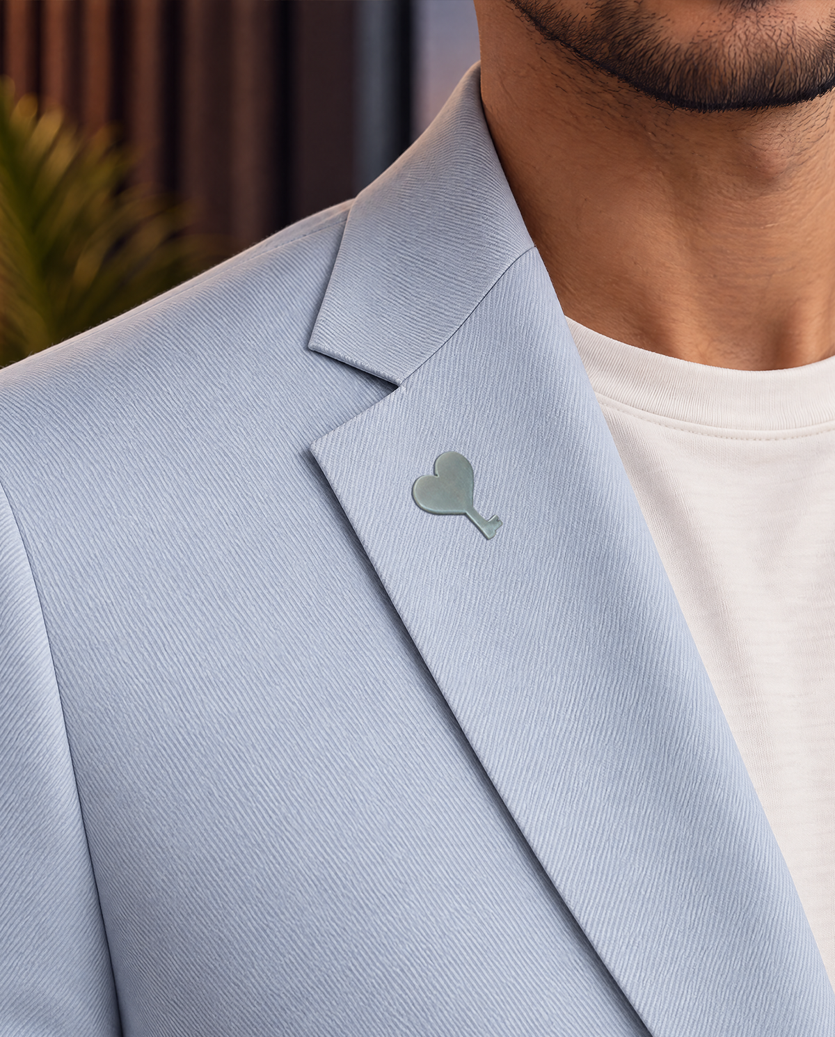 The Cœur Key Chino Blazer in Sky