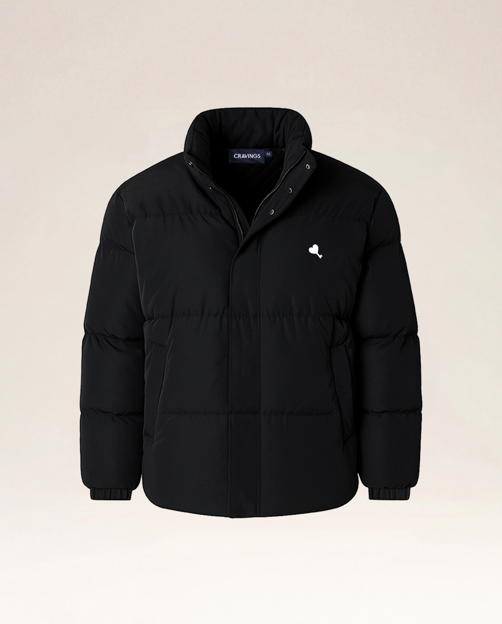 Marshmallow Puffer Jacket in Midnight Black