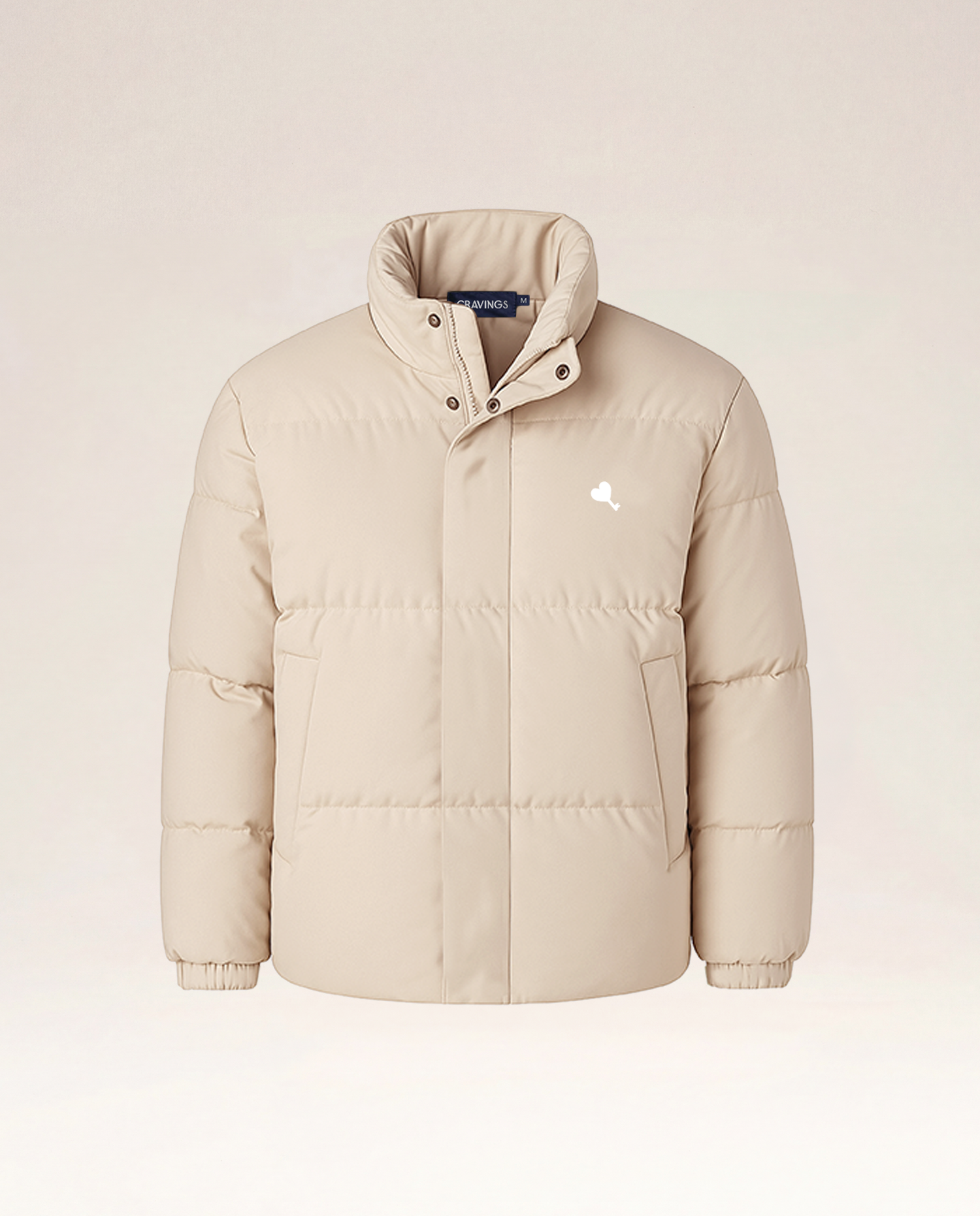 Marshmallow Puffer Jacket in Ivory Pearl