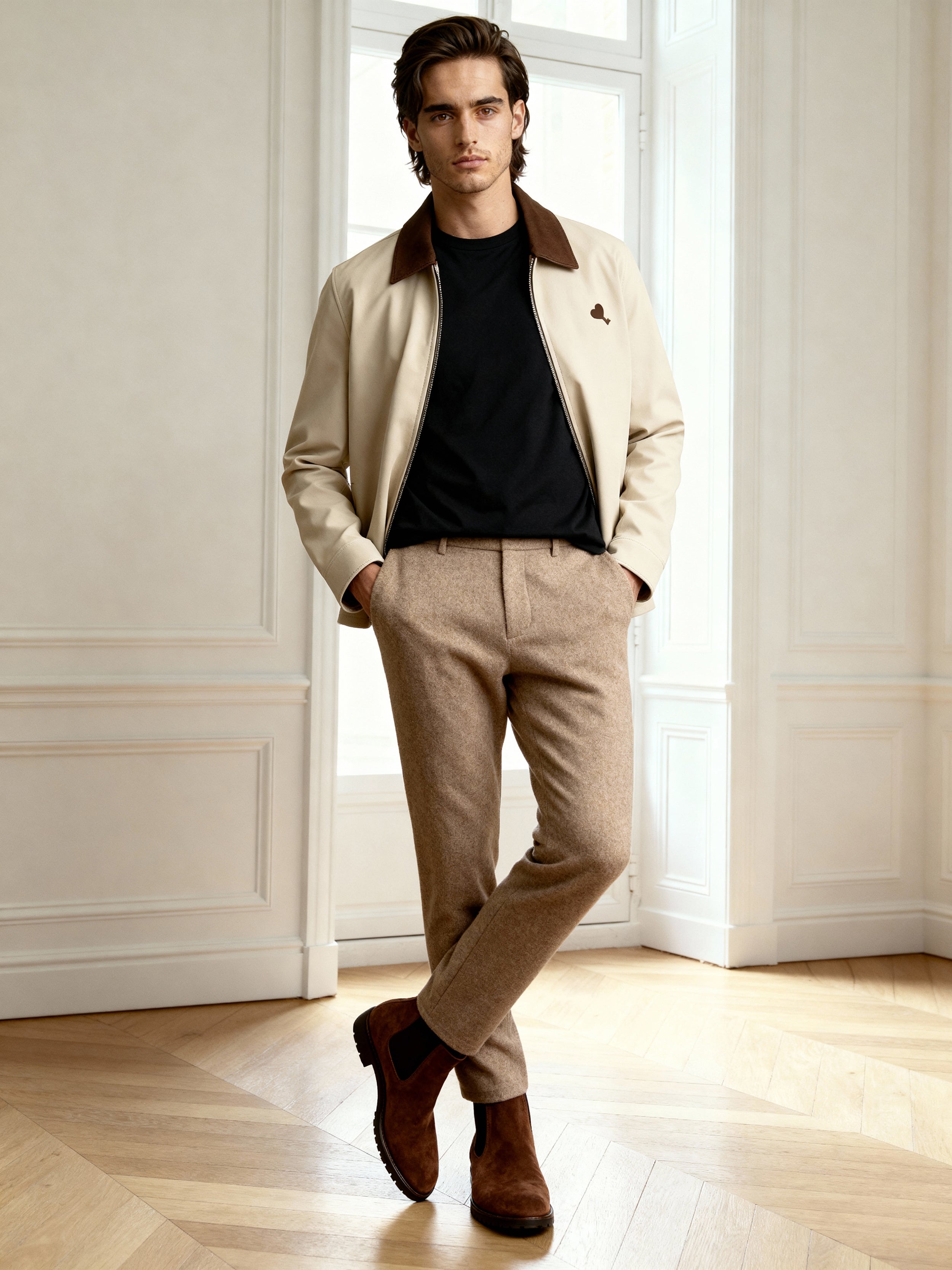 The Cœur Key Suede Jacket