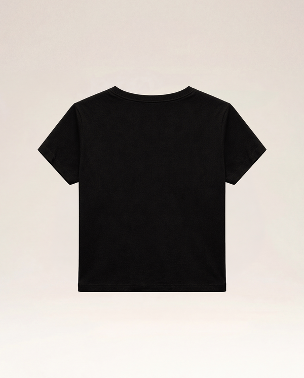 The Cœur Key Cropped Top in Black for Women