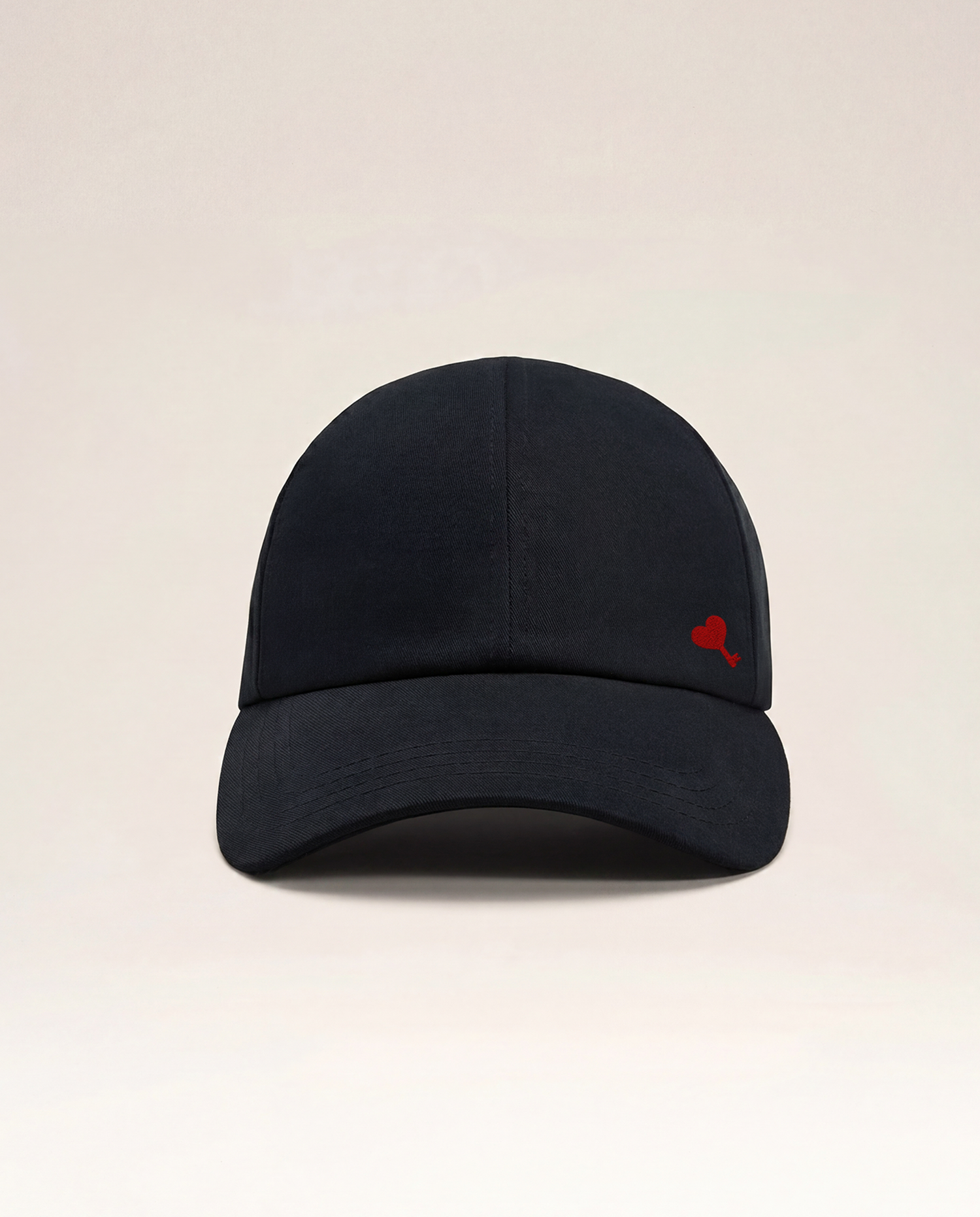 Black Cœur Key Embroidered Cap