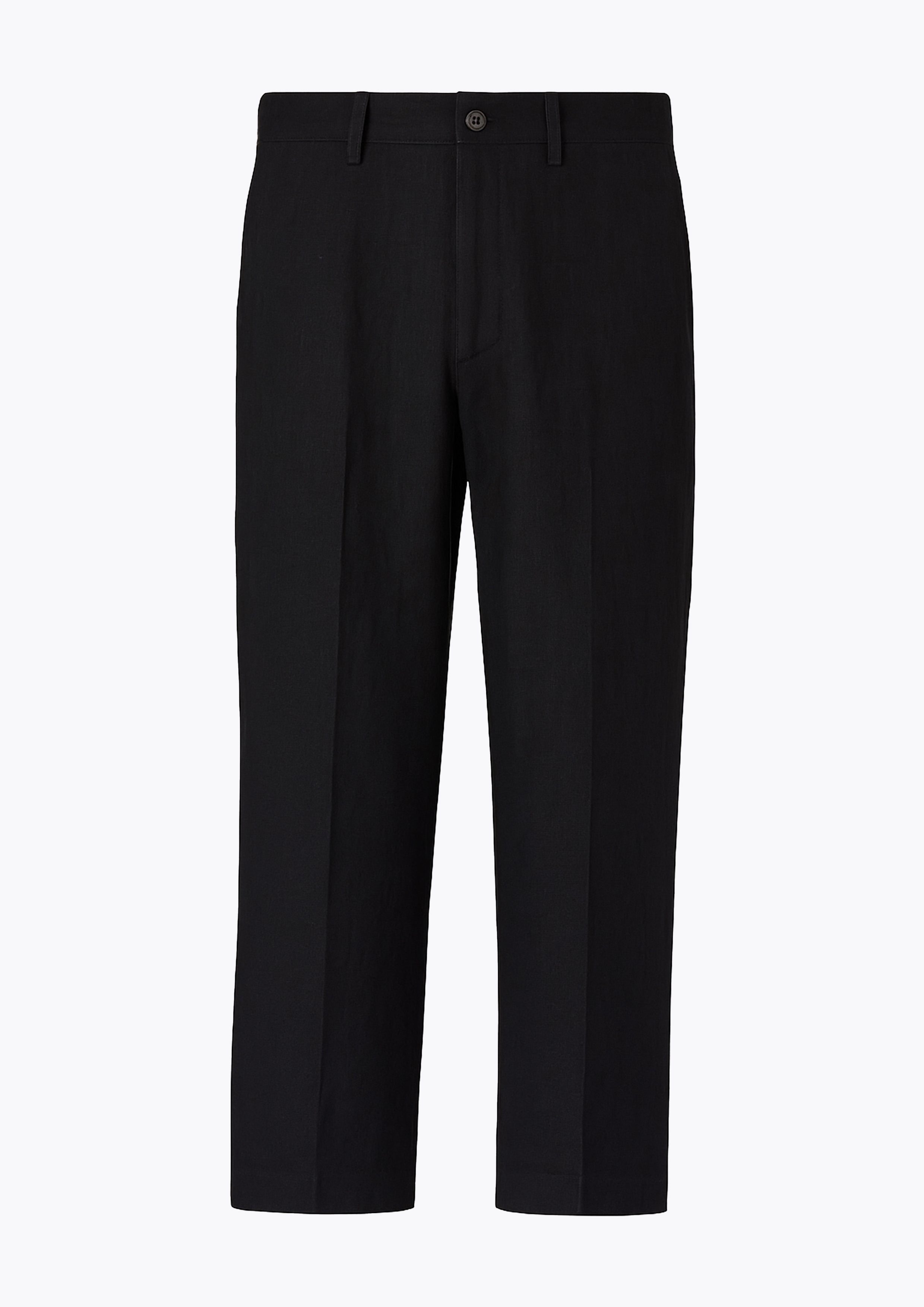 Onyx Black Linen Pants
