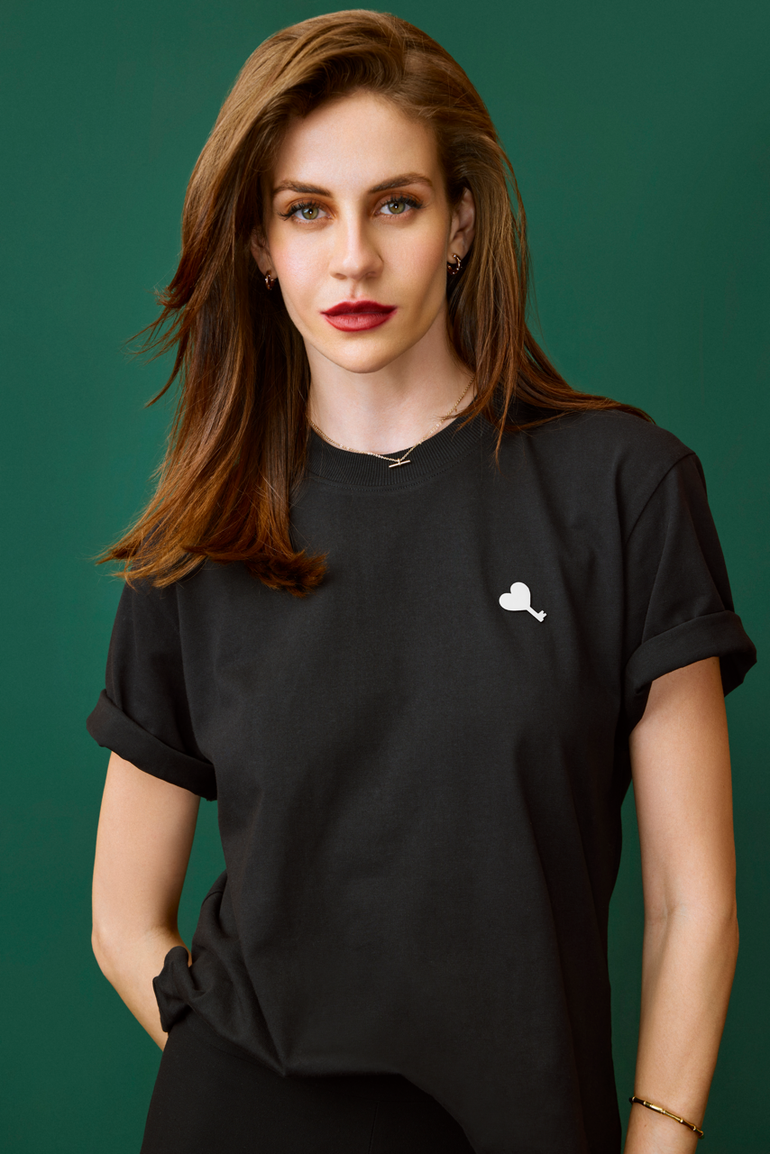 Logo Black T-shirt for Women