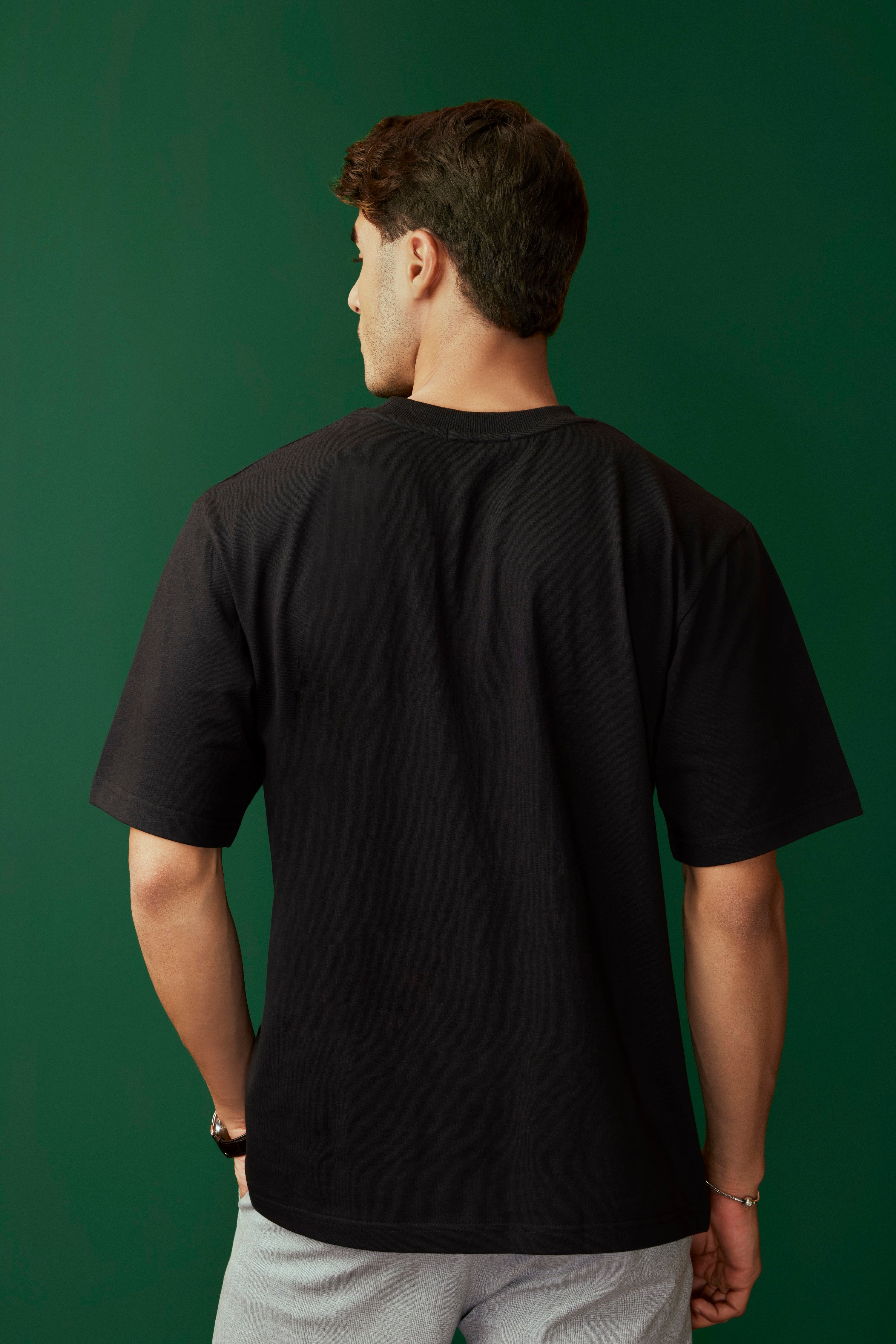 Logo Black T-shirt for Men