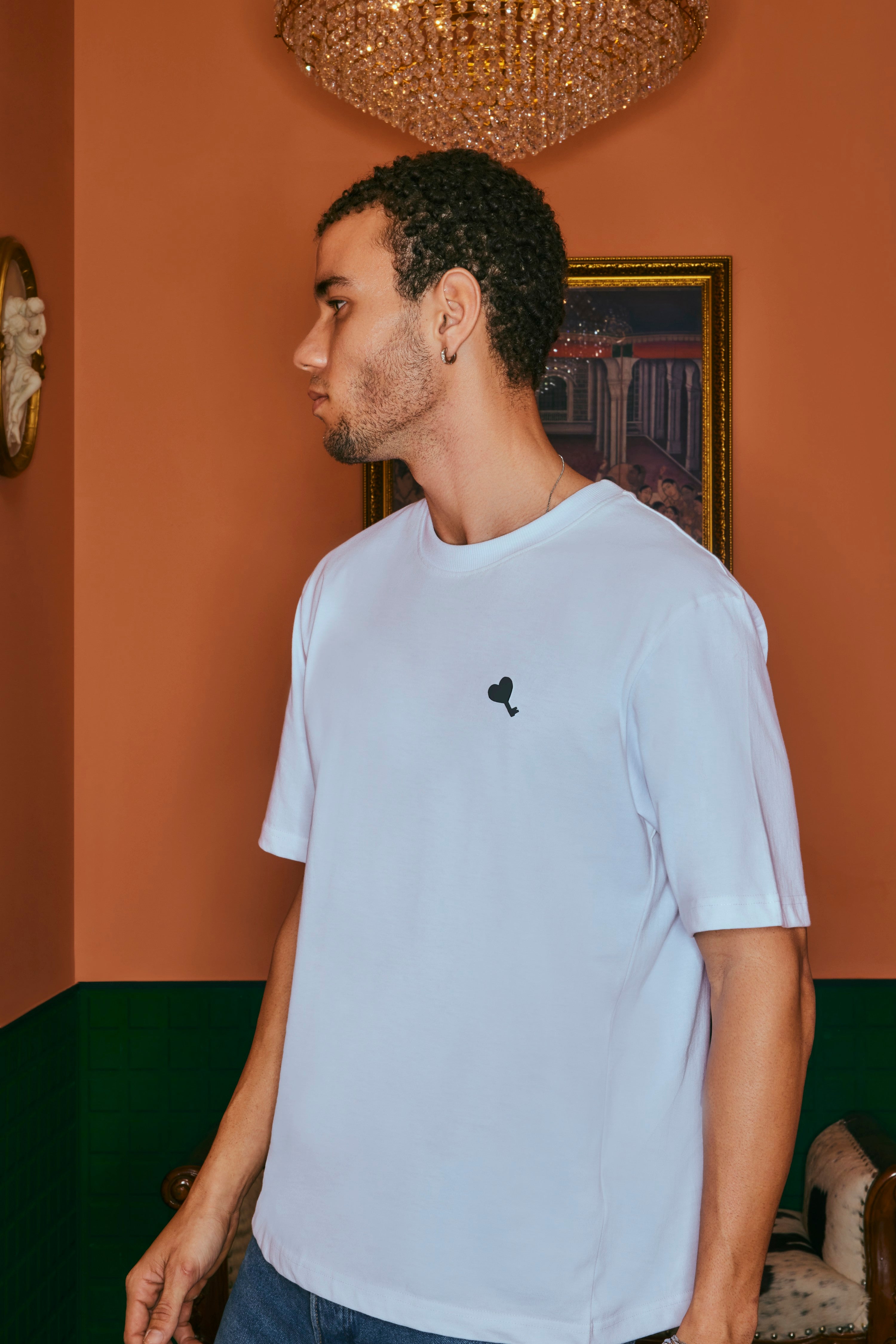 Logo White T-shirt for Men