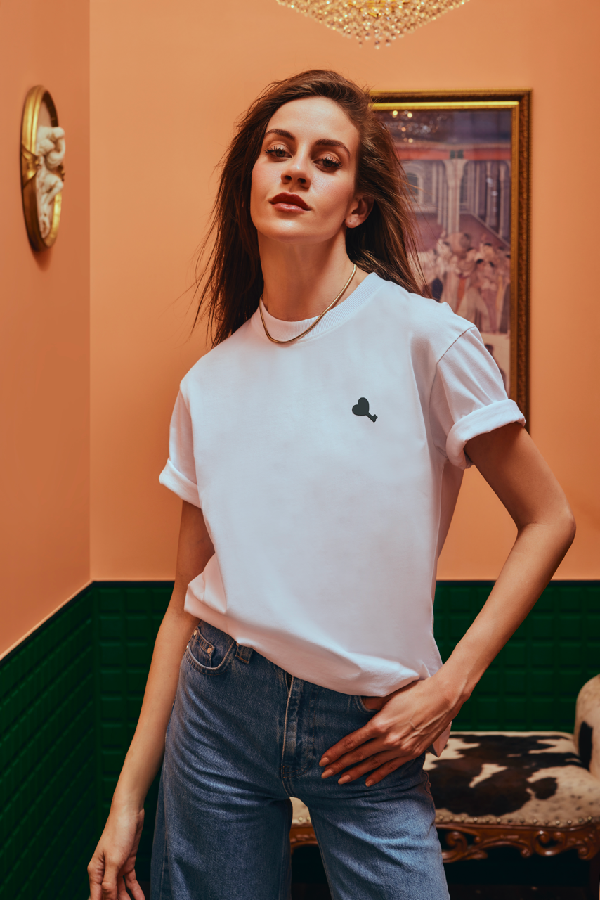 Logo White T-shirt for Women