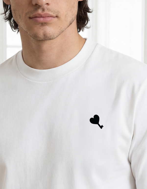 The Cœur Key Relaxed Fit T-shirt in White