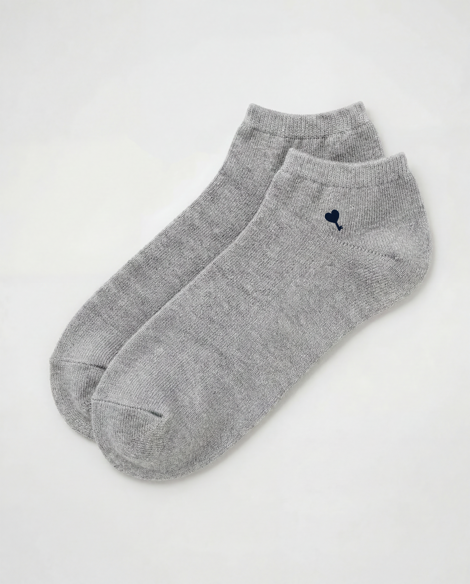 Grey Cœur Key Cotton Low-Cut Socks