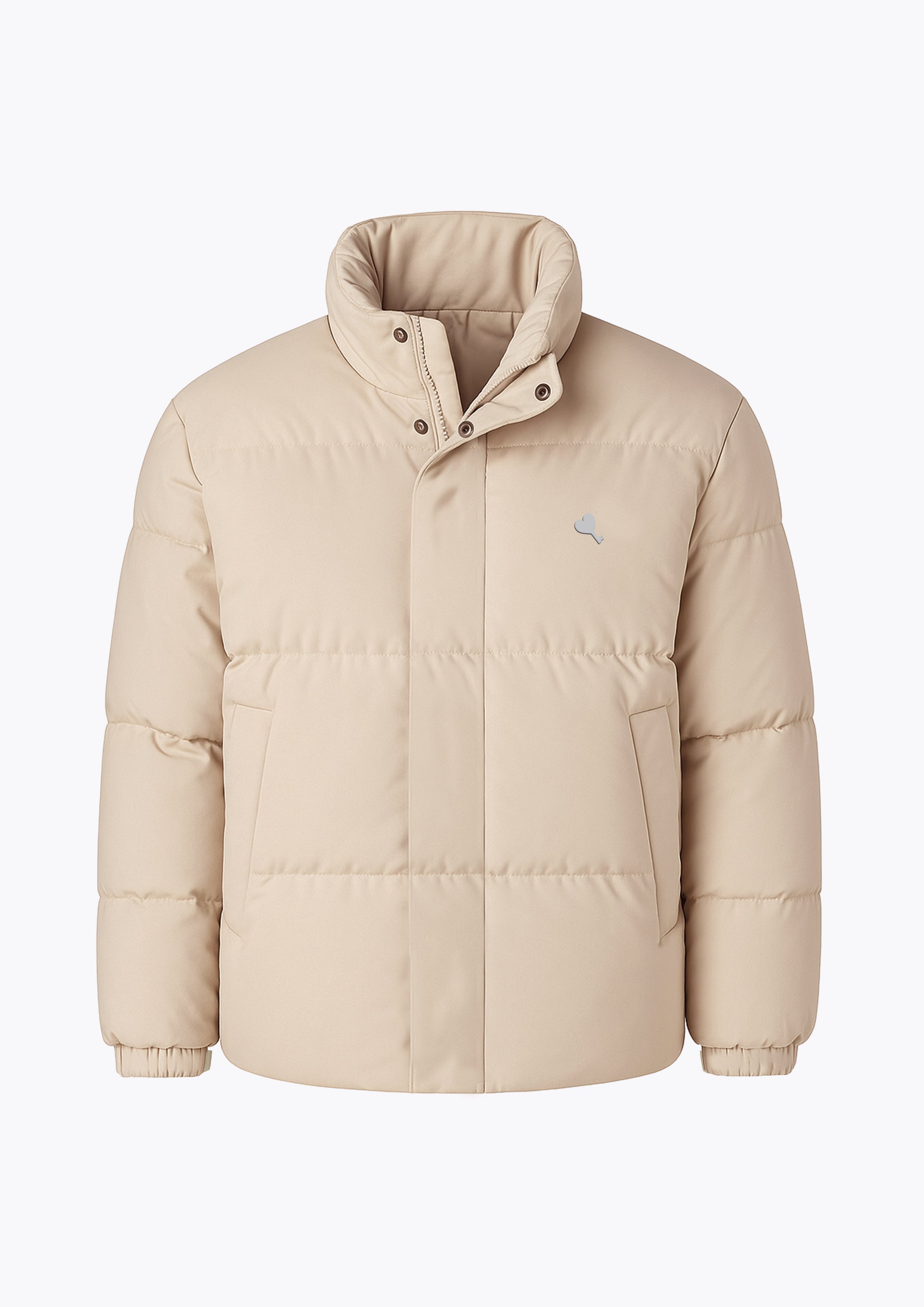 Marshmallow Puffer Jacket in Ivory Pearl