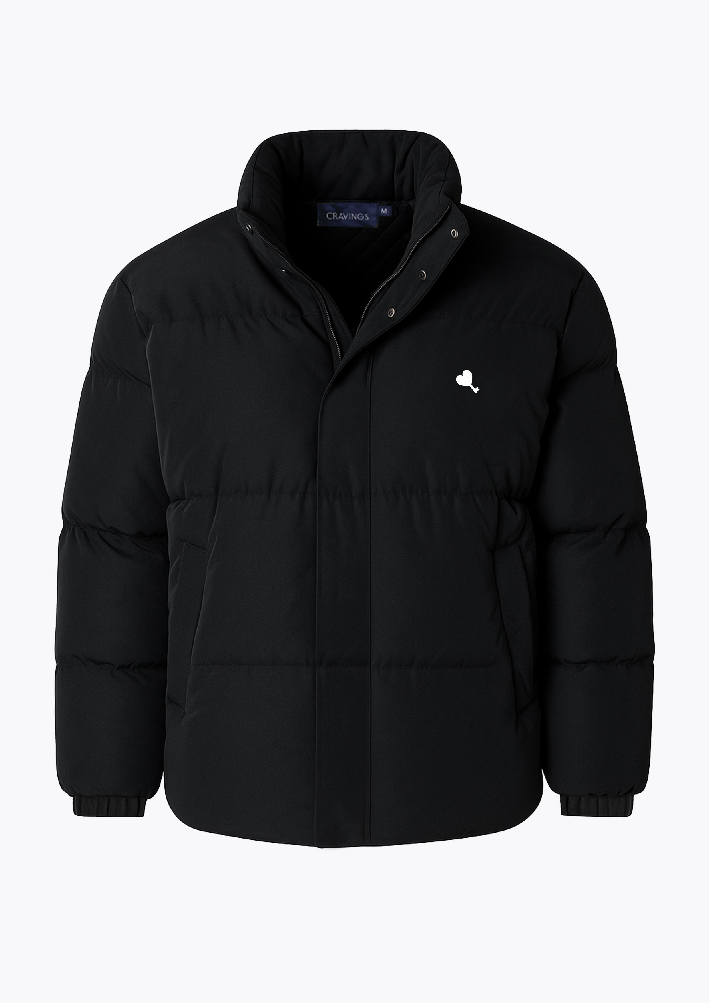 Marshmallow Puffer Jacket in Midnight Black