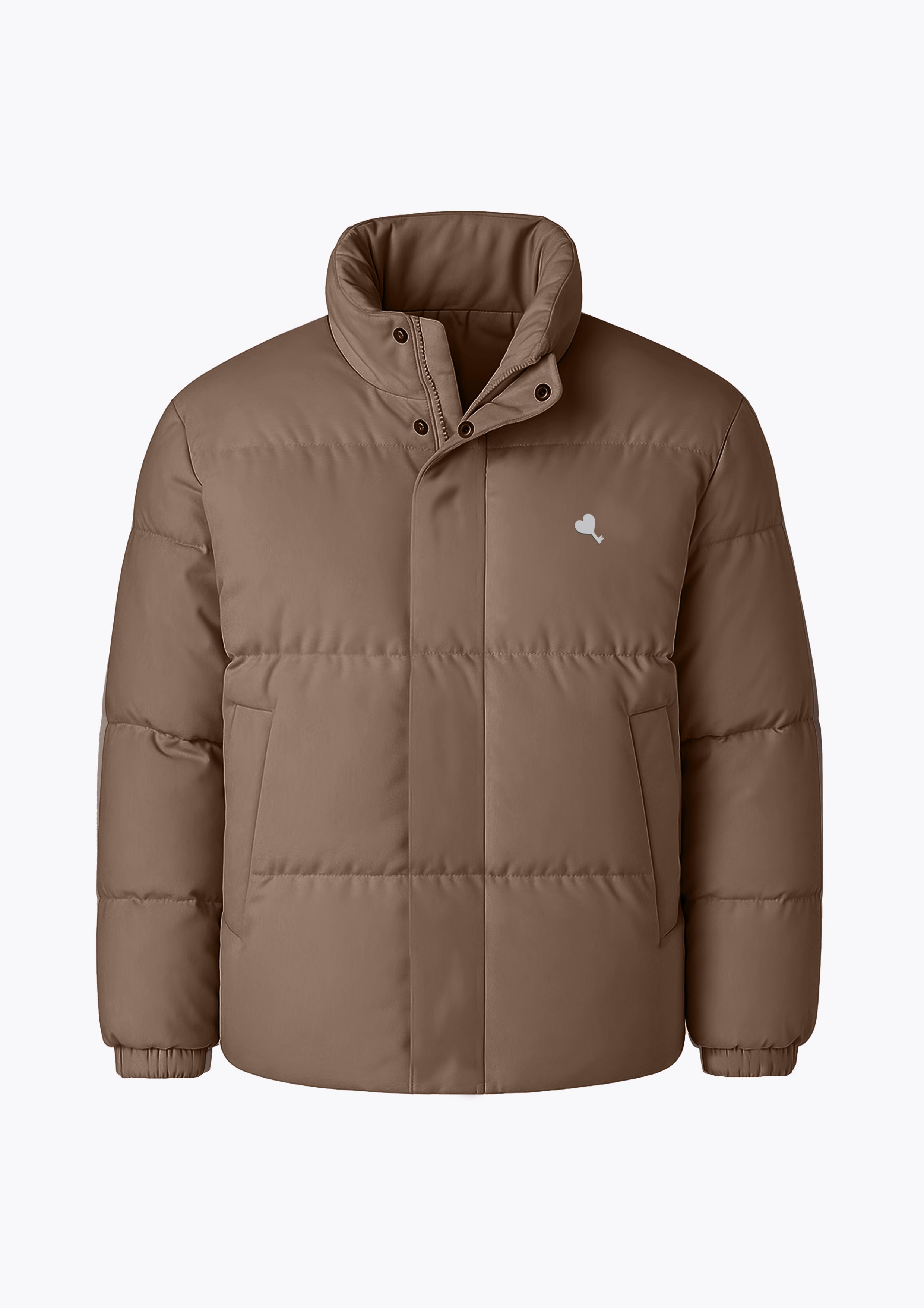 Marshmallow Puffer Jacket in Mocha