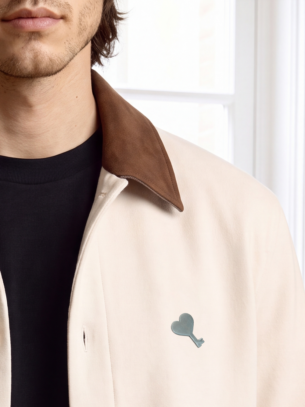 The Cœur Key Suede Shacket
