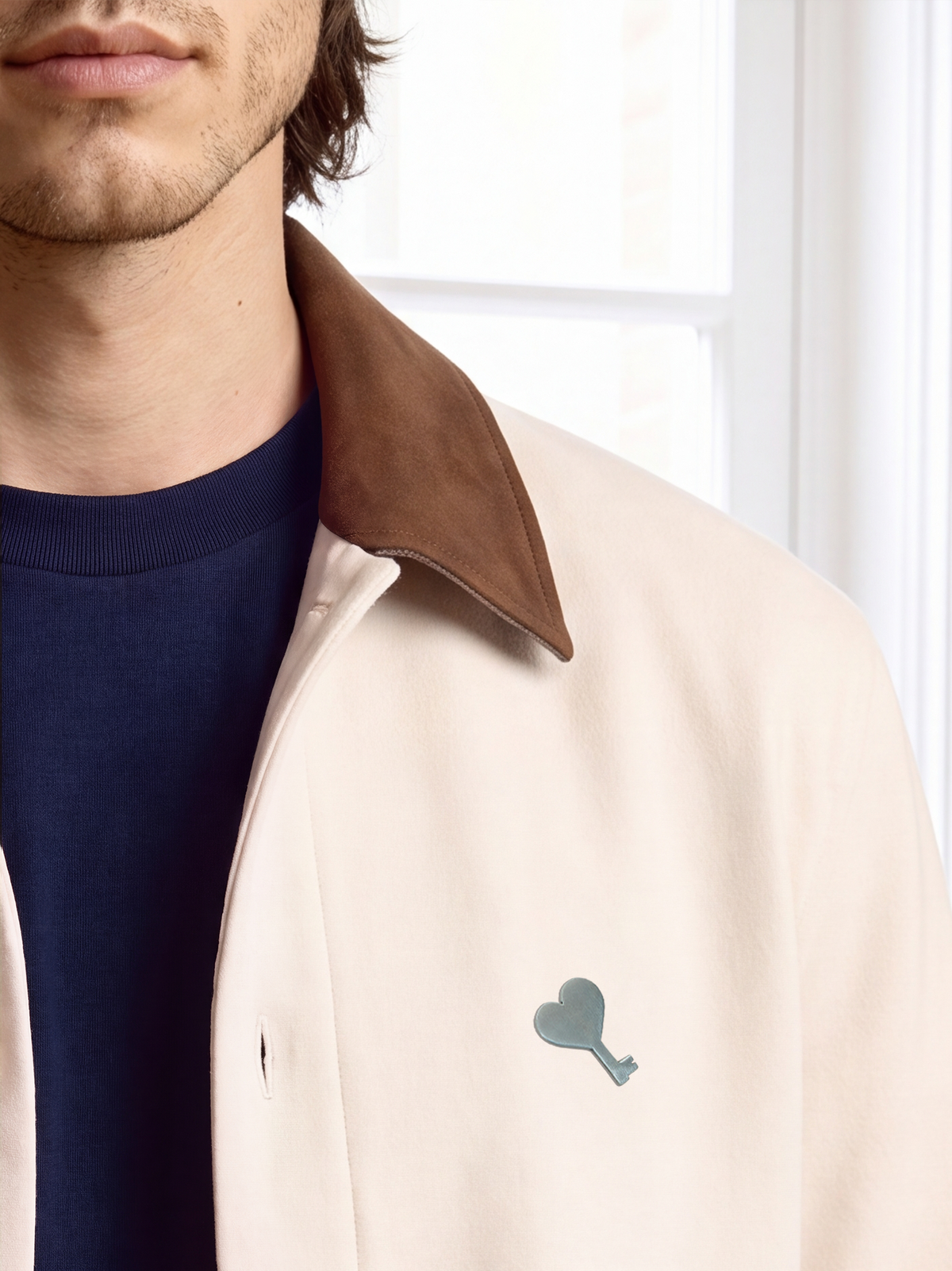 The Cœur Key Suede Shacket