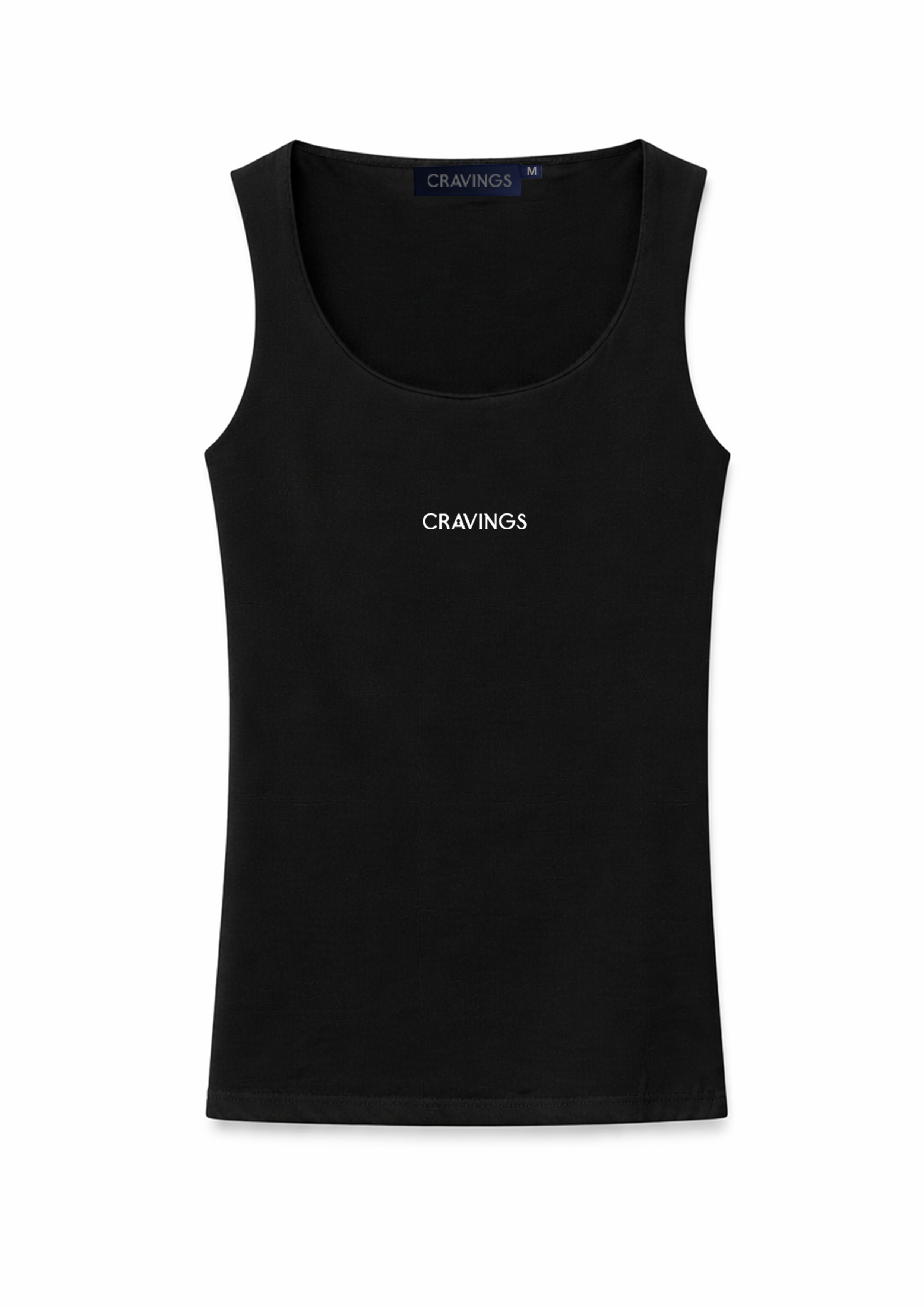 Logo Jersey Tank Top in Black