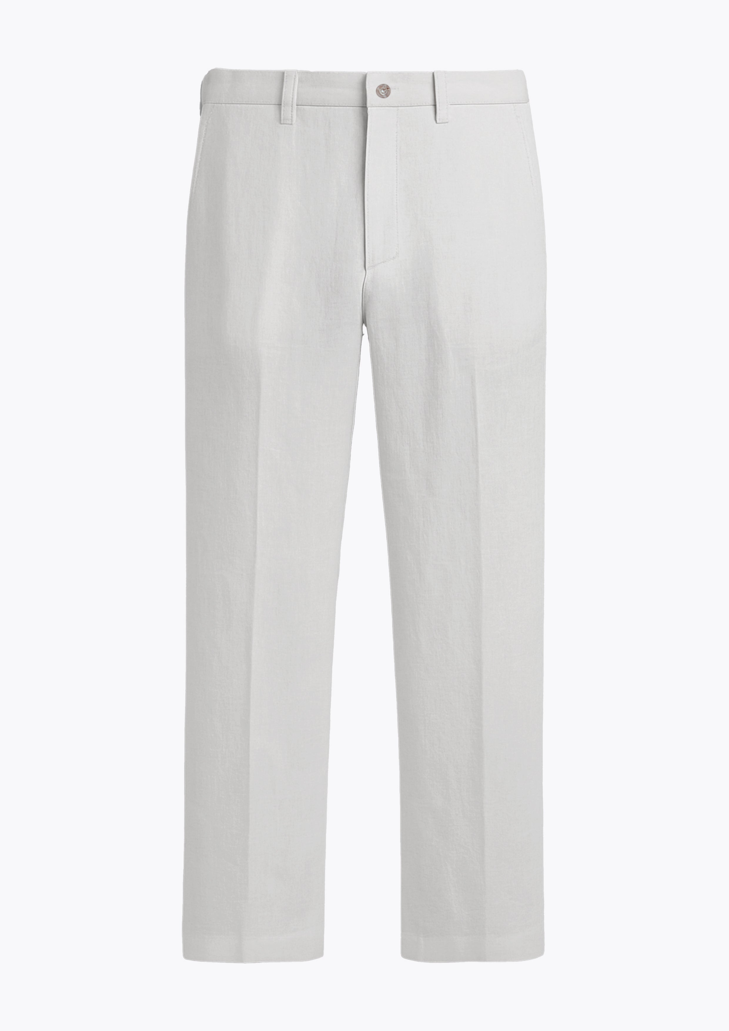 Ice White Linen Pants