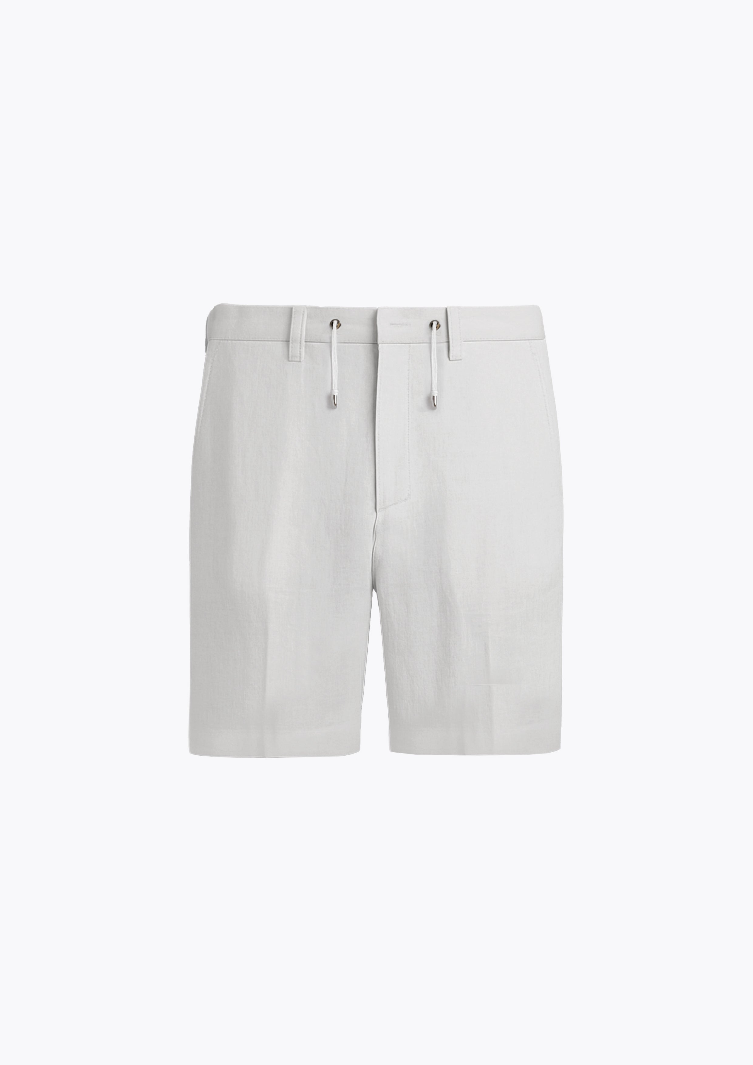Ice White Linen Shorts for Women